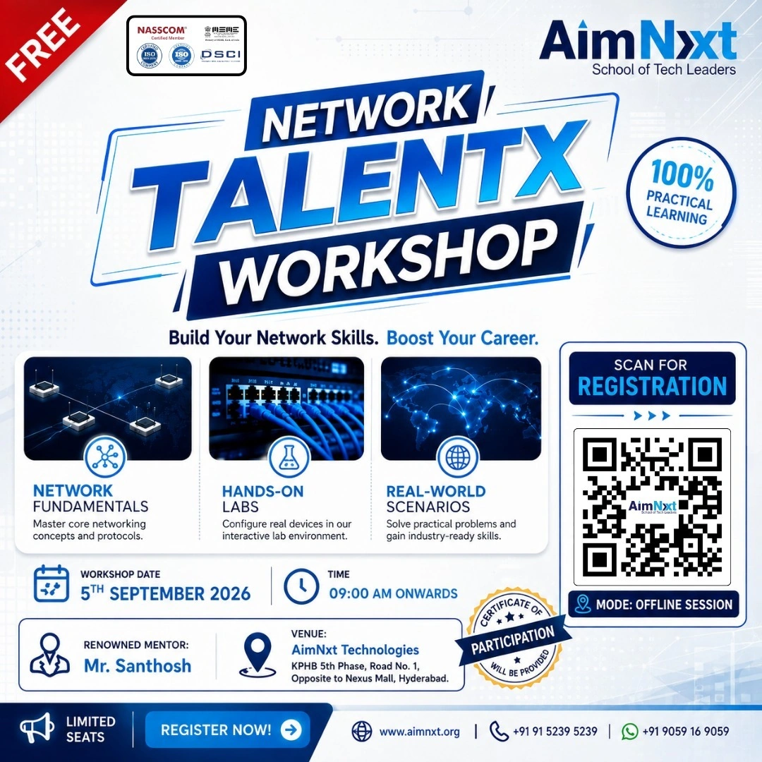 AimNxt Free Network TalentX Workshop - 5th September 2026