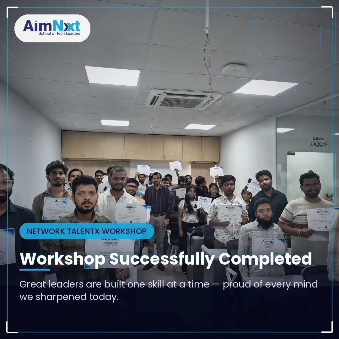 Network TalentX workshop successfully completed at AimNxt