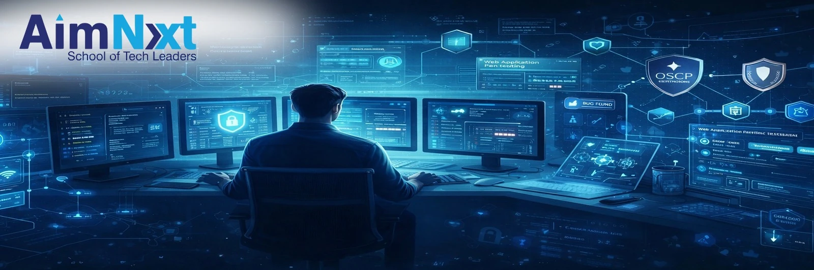 How to become a penetration tester - career roadmap showing steps from beginner to professional